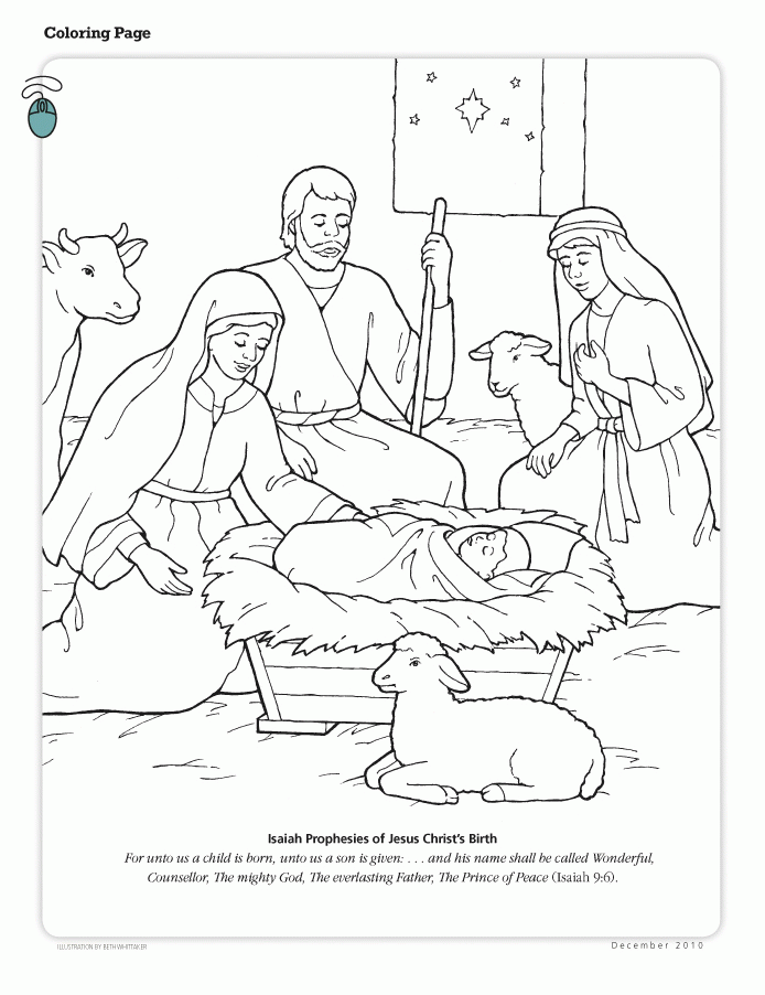 Free Jesus Birth Coloring Page, Download Free Jesus Birth Coloring Page