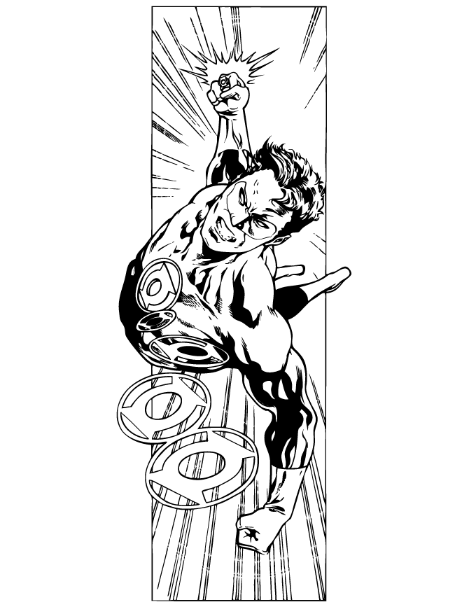 Green Lantern Coloring Pages and Book | Unique Coloring Pages