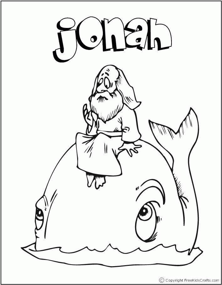  Jonah Coloring Pages For Preschool - Jonah Bible Story