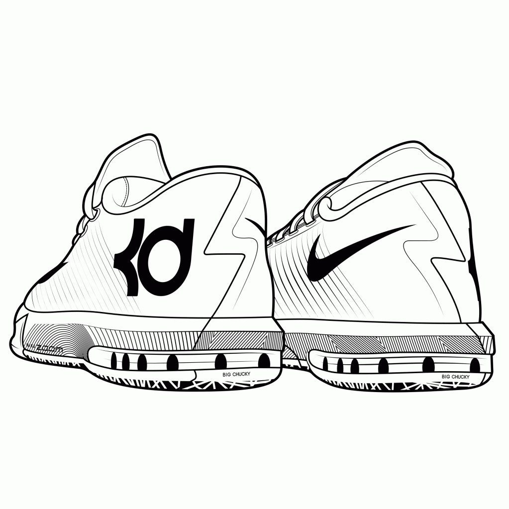  Drawing Shoes Coloring Pages - Jordan Retro 5 Drawing