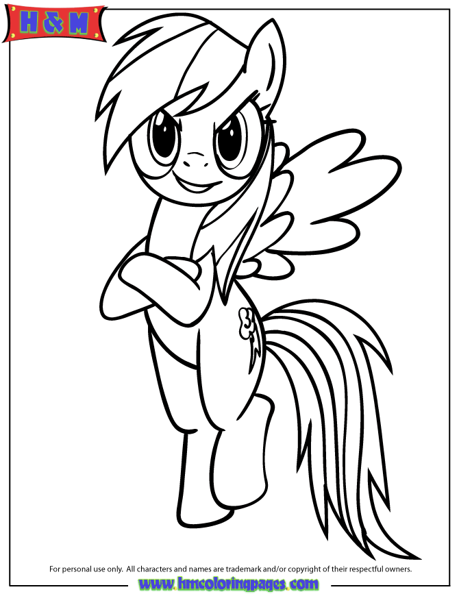Free My Little Pony Coloring Pages Rainbow Dash, Download Free Clip Art