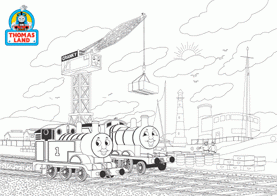 Cranky The Crane Coloring Page