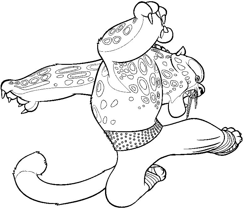 Leopard coloring - Free Animal coloring pages sheets Leopard