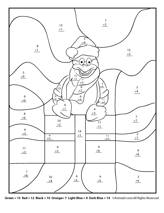 free multiplication coloring pages for christmas