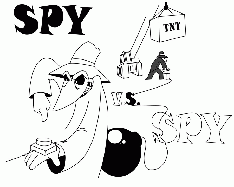 Free Spy Vs Spy Coloring Pages, Download Free Spy Vs Spy Coloring Pages png  images, Free ClipArts on Clipart Library