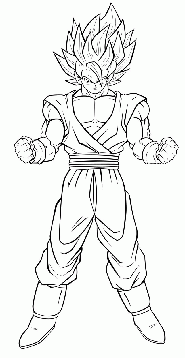goku dragon ball z coloring pages   Clip Art Library