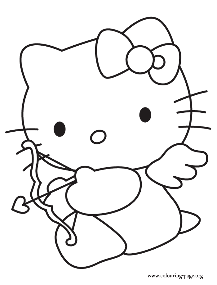 Cupid Coloring Page | Coloring Pages for Kids and for Adults