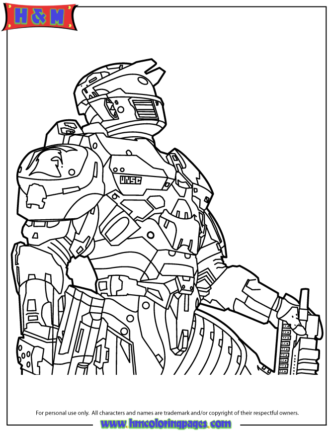 Halo Odst Coloring Pages