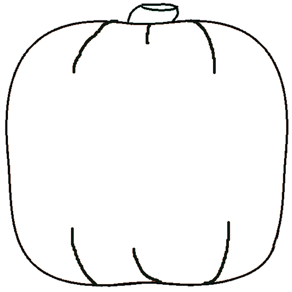 Best Pumpkin Outline Printable |Free coloring on Clipart Library