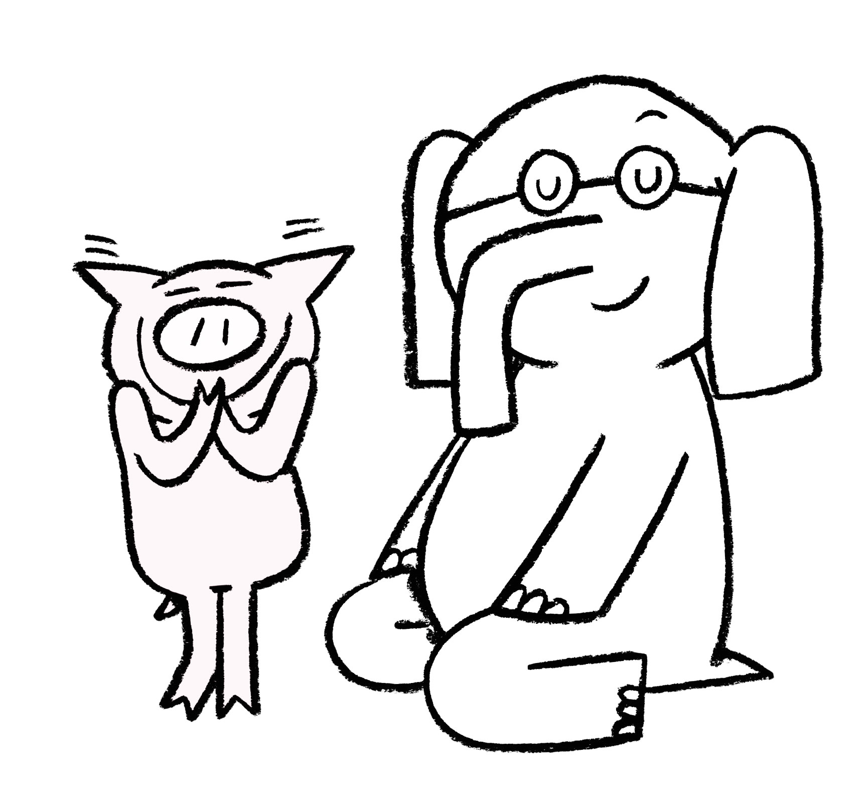 Free Elephant And Piggie Coloring Pages, Download Free Elephant And