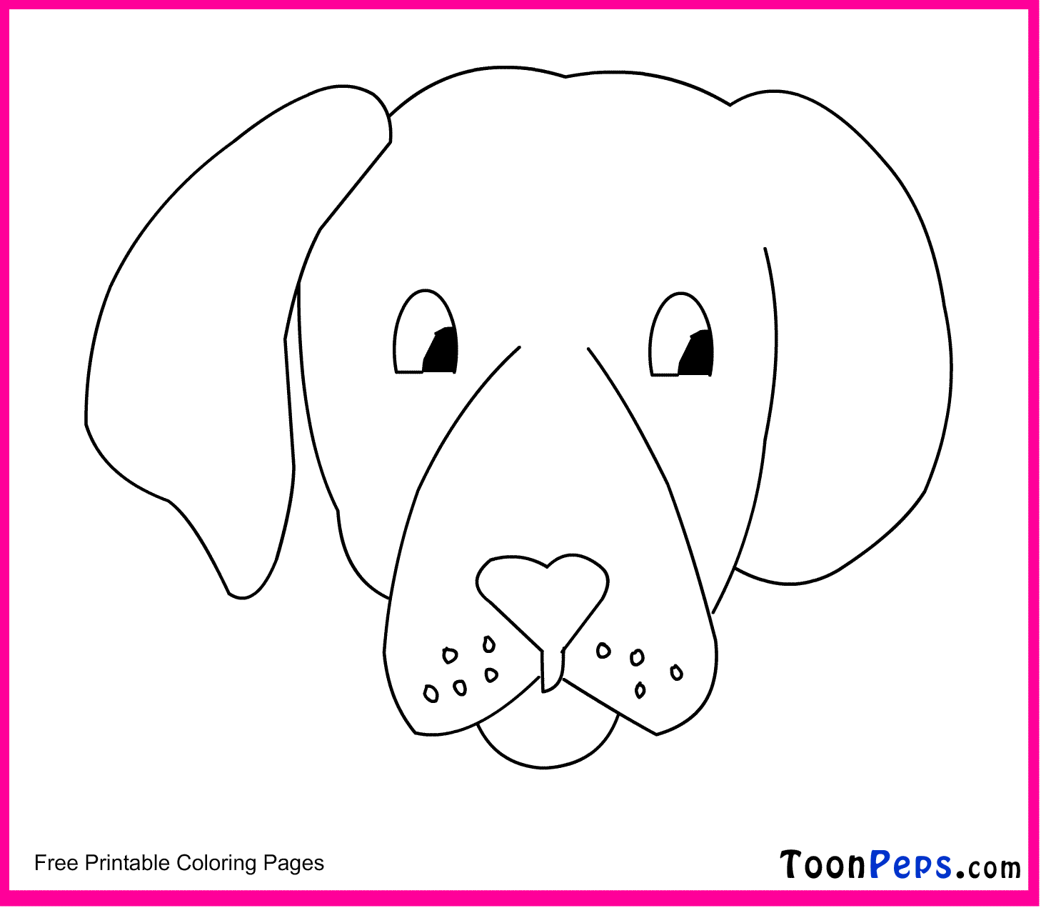 Free Dog Face Coloring Page Download Free Dog Face Coloring Page Png