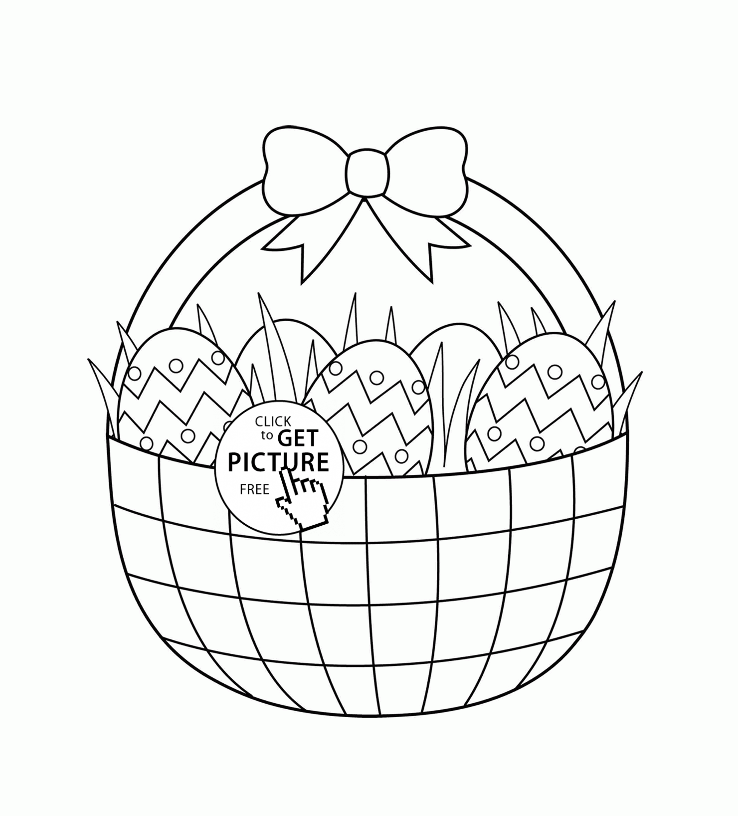 easy free easter coloring pages   Clip Art Library
