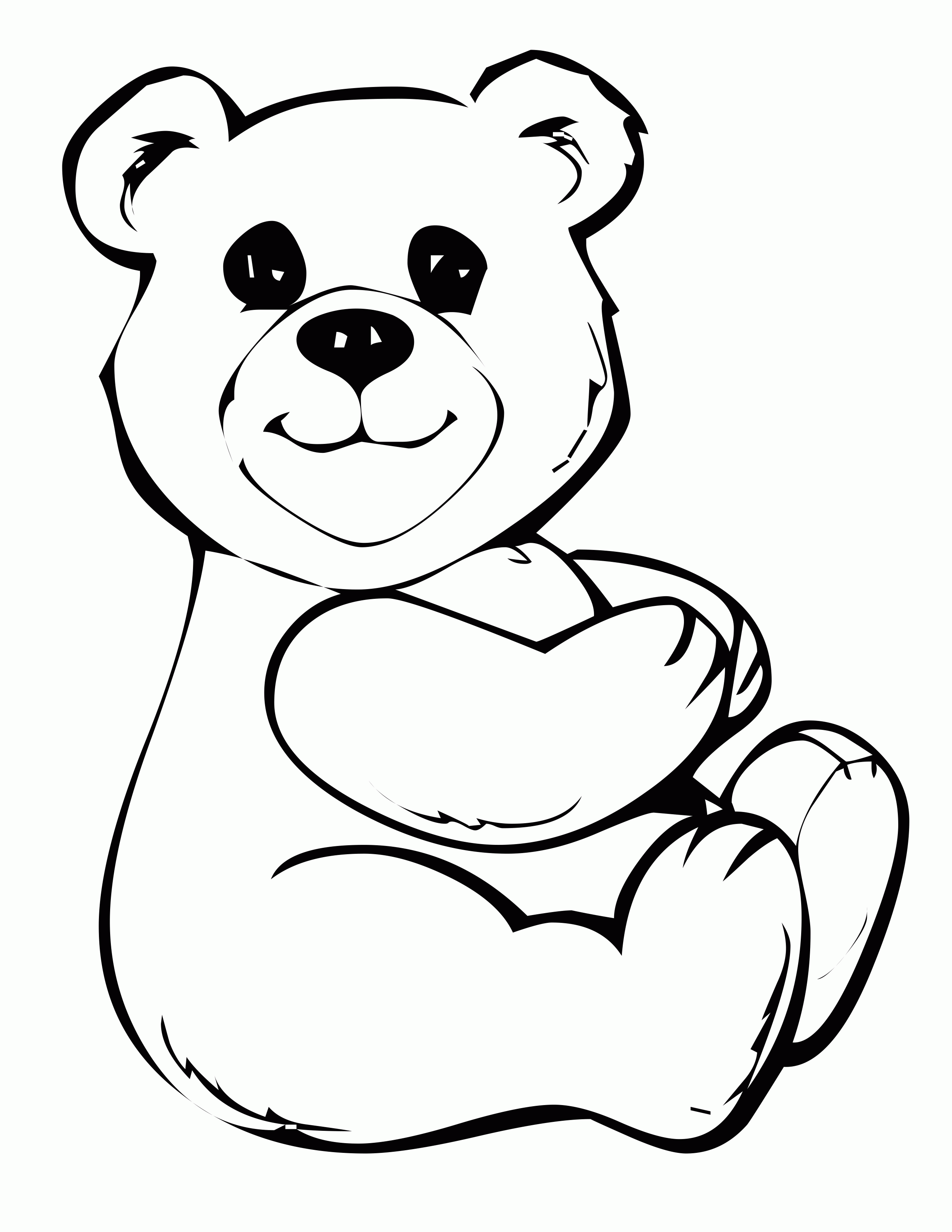 Free Coloring Pages Teddy Bear, Download Free Coloring Pages Teddy Bear