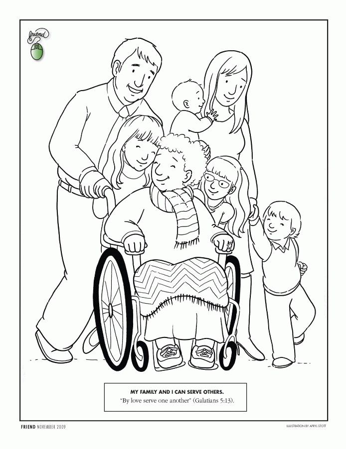 children helping others coloring Page | Best Coloring Page Site