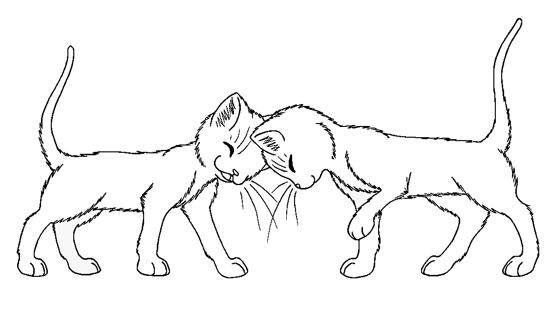 warrior cat kits lineart