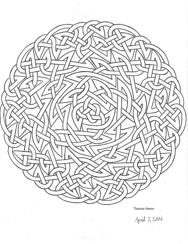 celtic tribal printable coloring pages