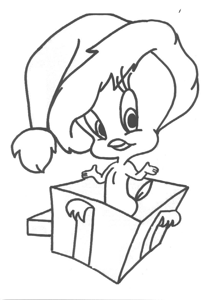 christmas cartoon character coloring pages