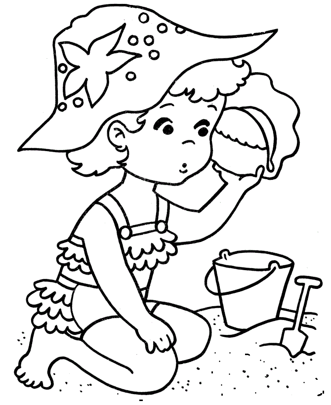 Free Girl Swimmer Coloring Page, Download Free Girl Swimmer Coloring