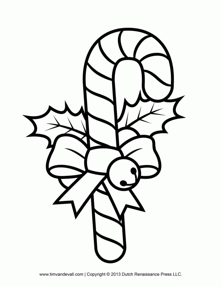 Printable Candy Canes Candy Canes Coloring Pages In Cartoon