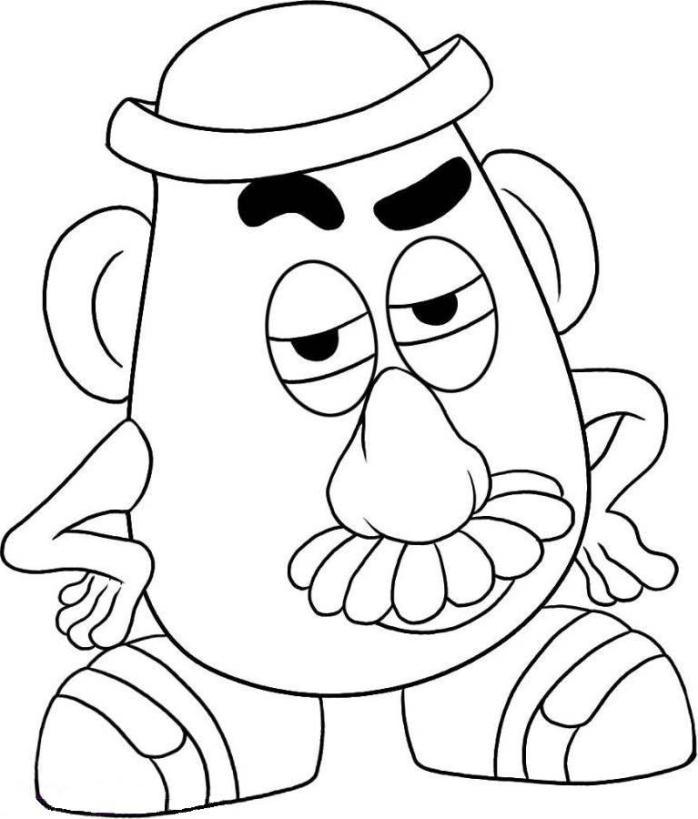 mr and mrs potato head together coloring pages