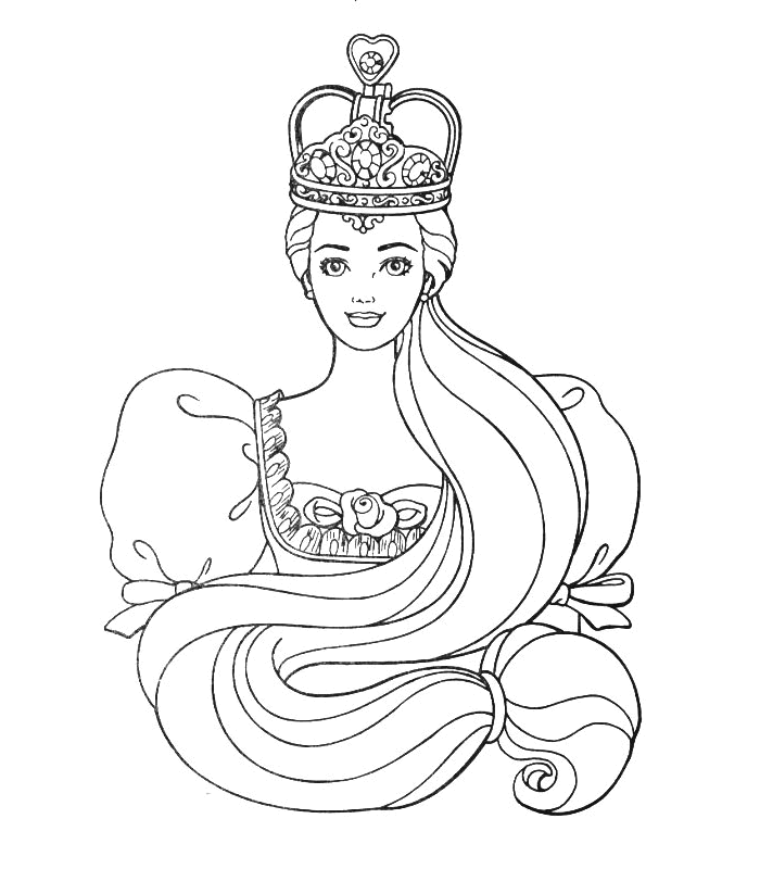 Free Princess Coloring Pages Printable | Barbie Coloring Pages