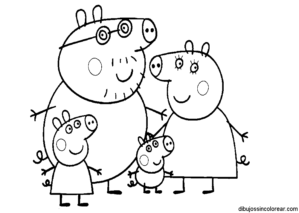 peppa pig colouring pages - Clip Art Library