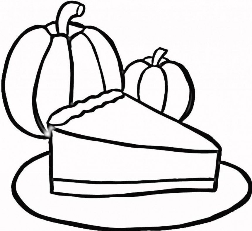 Pumpkin Pie Coloring Page Images  Pictures 