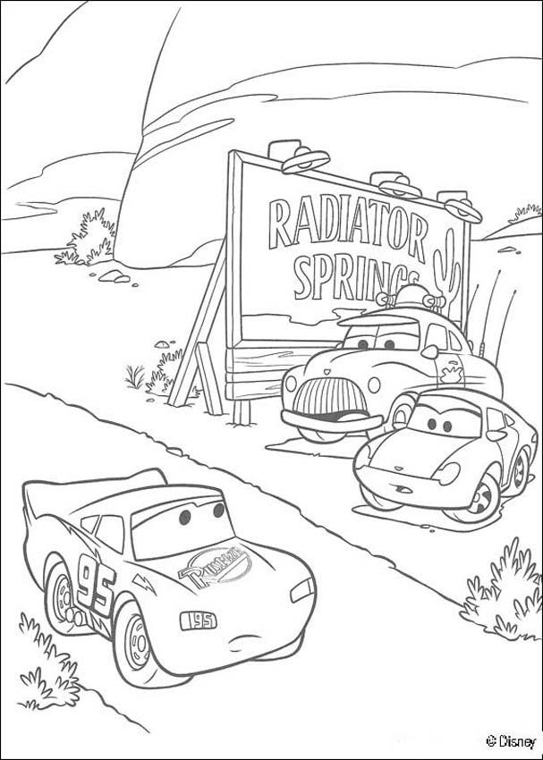 Free Printable Coloring Pages Disney Cars