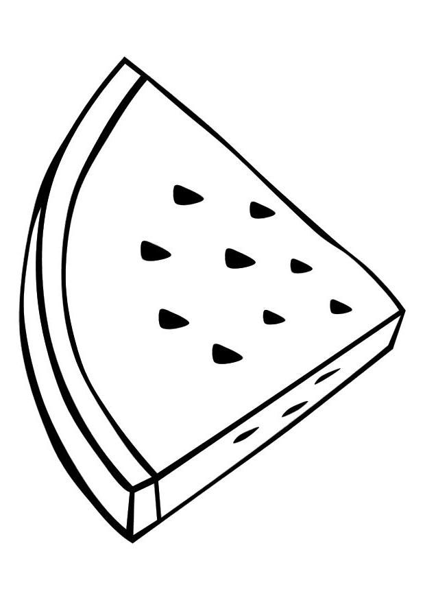 triangle slice Watermelon| Coloring Pages for Kids | Great Coloring