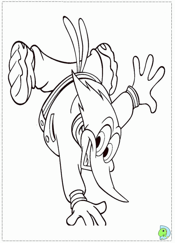 woody woodpecker Colouring Pages