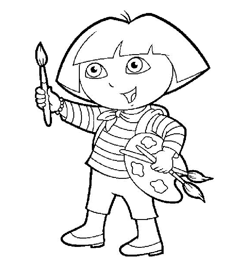 Lets Try Dora Coloring Pages And Find A Great Job From Your Child