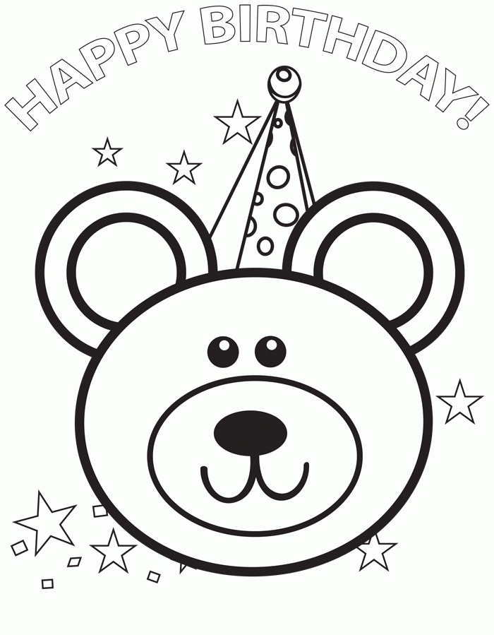 Free Birthday Coloring Pages For Dad, Download Free Birthday Coloring