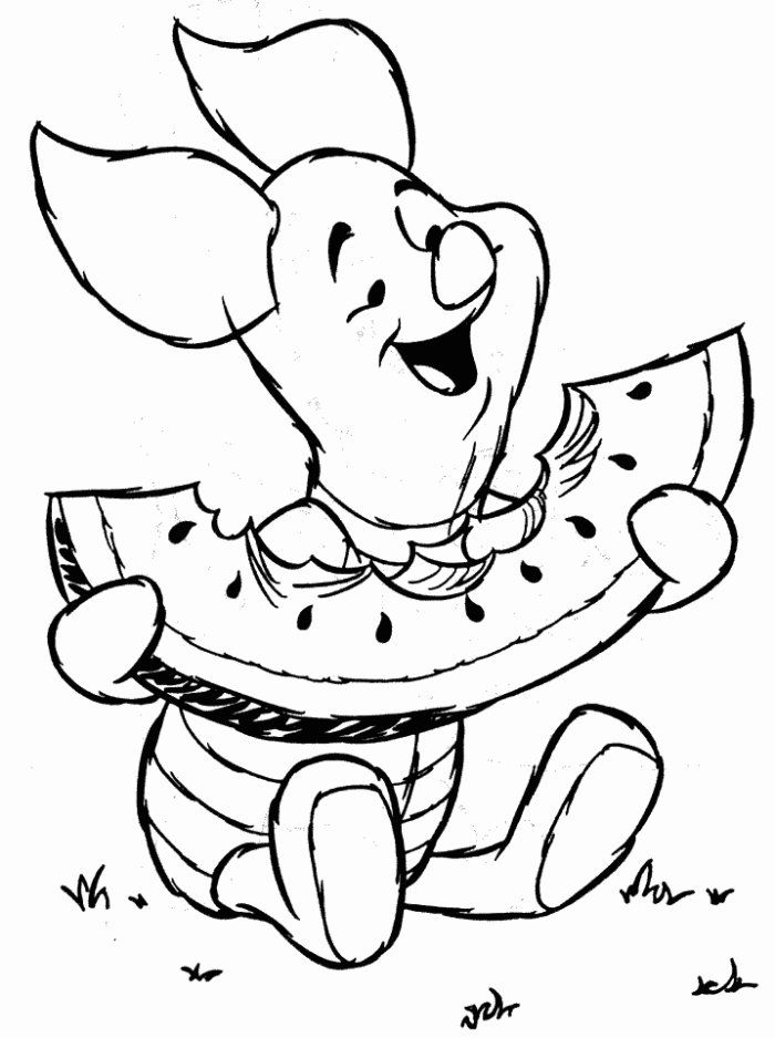 Free Piglet Coloring Page | Free Printable Coloring Pages
