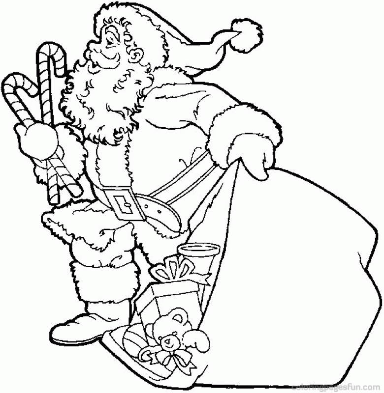 Christmas Santa Claus Coloring Page | Free Printable Coloring