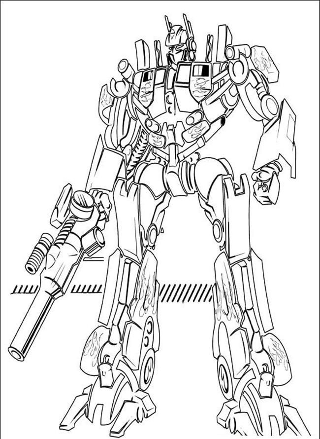 Free Transformers Coloring Pages Optimus Prime, Download Free