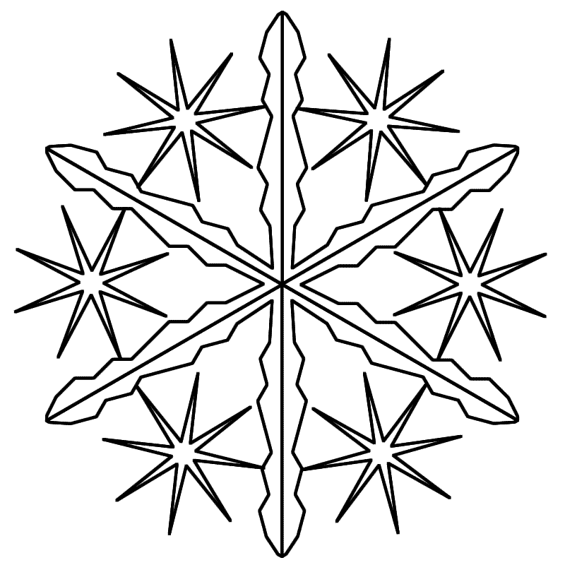 Snowflake - Coloring Page 