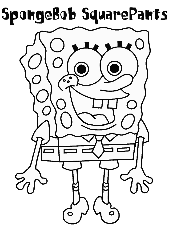 Sponge Bob Square Pants Coloring Pages | Printable Coloring Pages