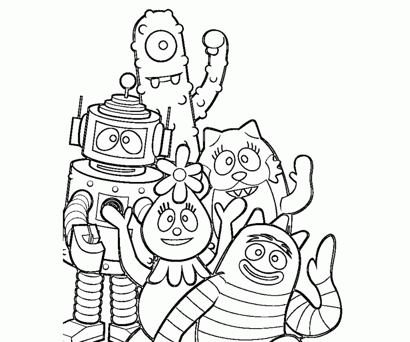 Best Coloring Page Yo Gabba Gabba | Free coloring pages