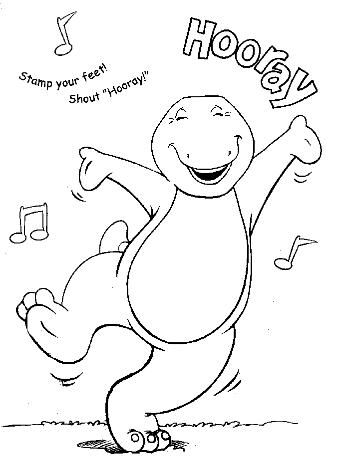 Barney And Friends Online Coloring Pages