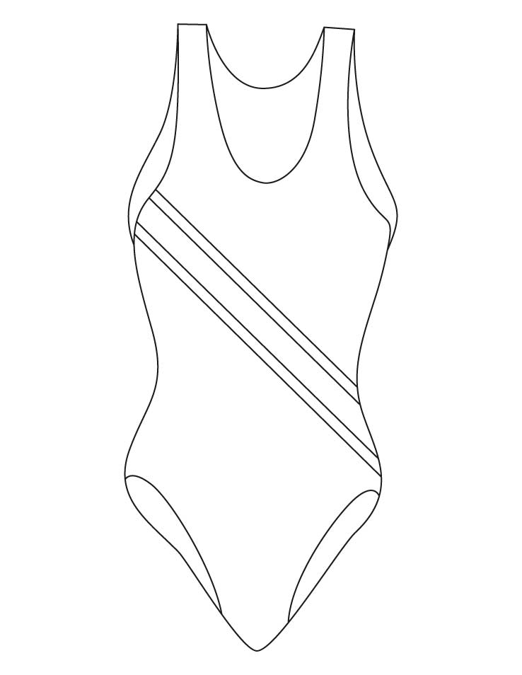 Swimsuit coloring pages | Download Free Swimsuit coloring pages