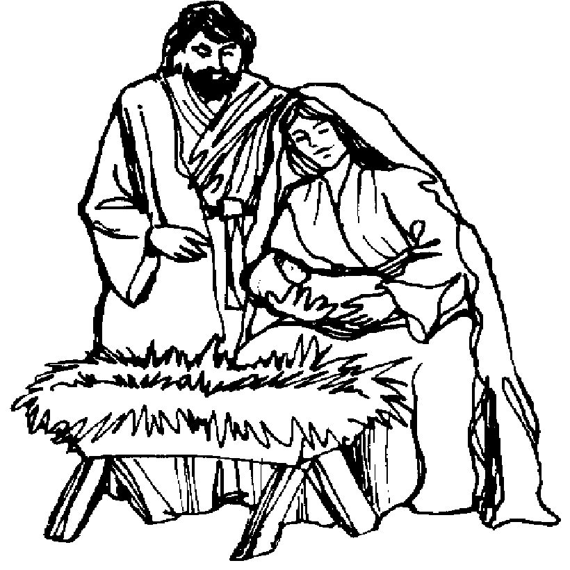 Holy Family Coloring Page