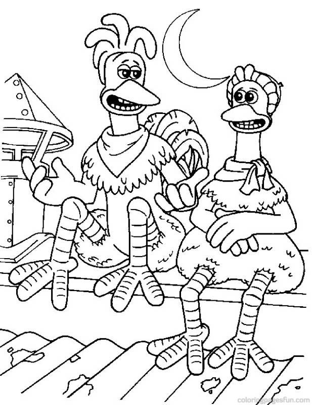 Chicken Run Coloring Page | Free Printable Coloring Pages