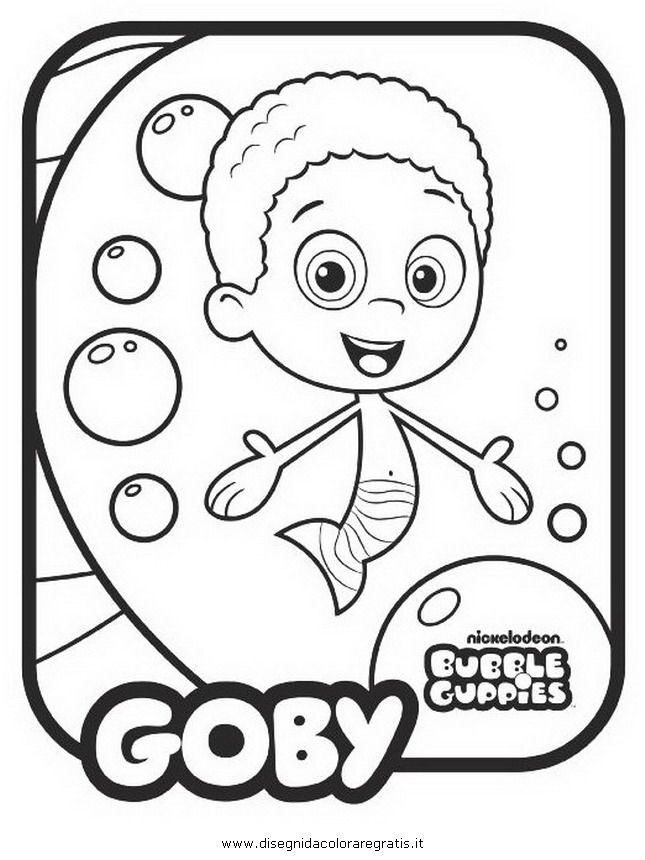 Bubble Guppies: Dibujos de los Bubble Guppies para colorear
