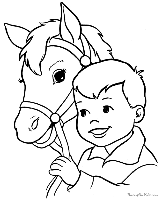 Wild Horses Coloring Page | Free Printable Coloring Pages