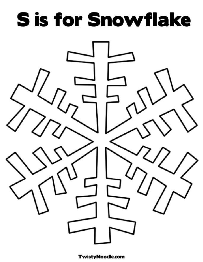 snowflakes Colouring Pages