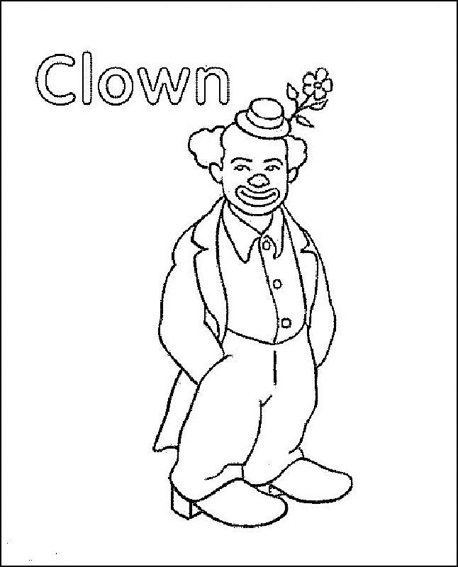 Clowns Coloring Page | Free Printable Coloring Pages