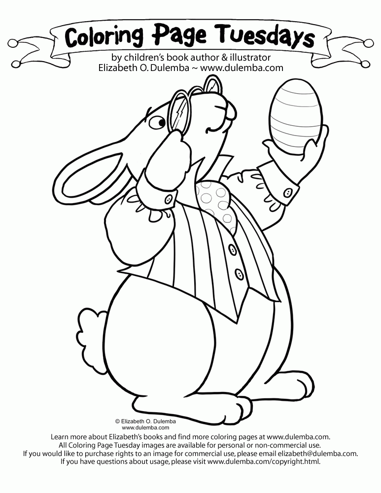  Coloring Page Tuesday - Easter Egg Checker