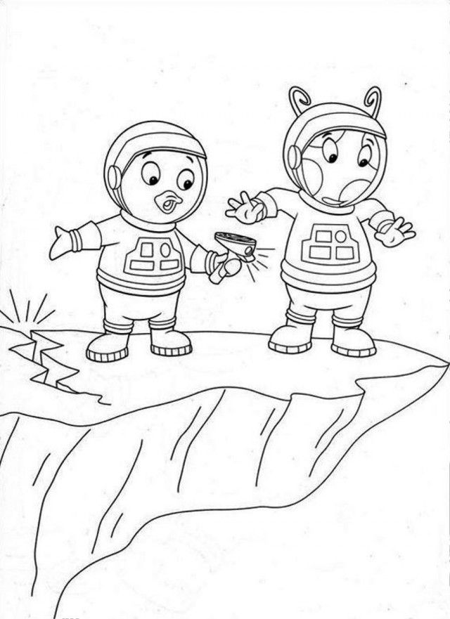 The Backyardigans On Cliff Coloring Page 
