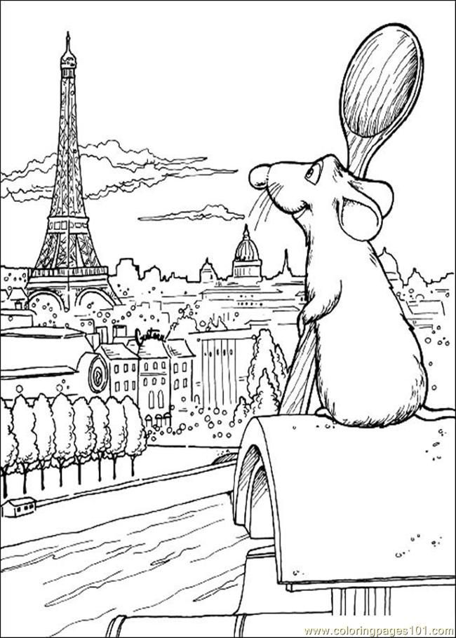 printable coloring page ratatouille cartoons