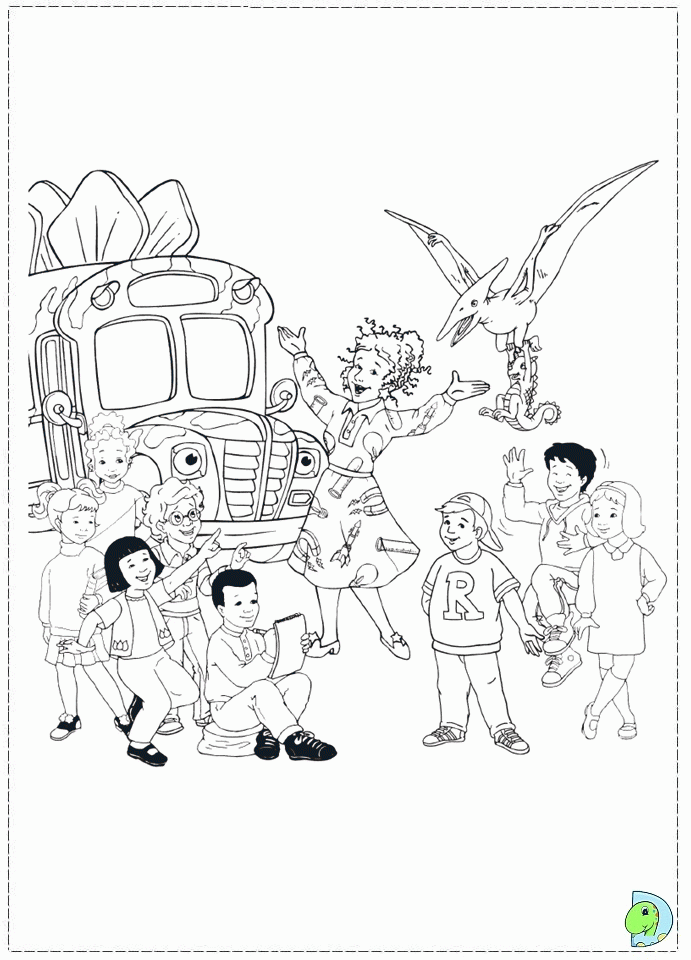Magic School Bus Coloring Pages